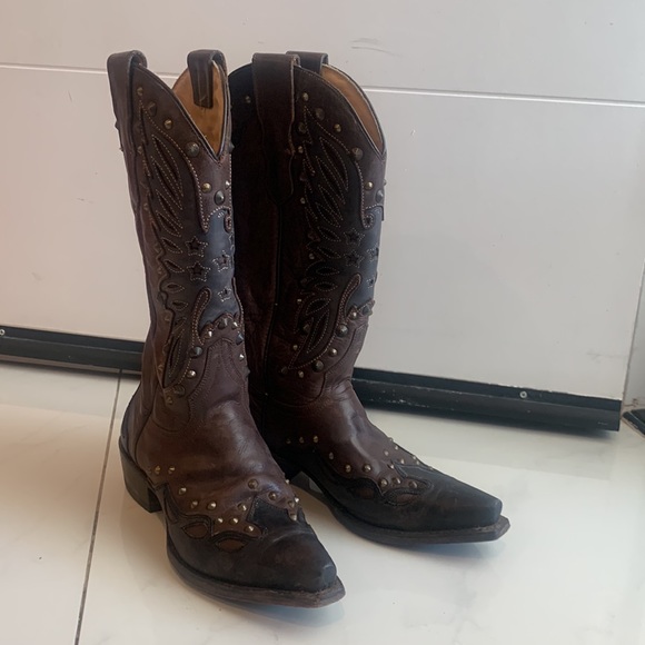 Stetson Western Boots Womens Eagle Brown 12-021-6105-0923 (EUC) - Picture 3 of 7